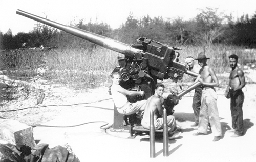 3 inch AA gun on M1917 pedestal mount