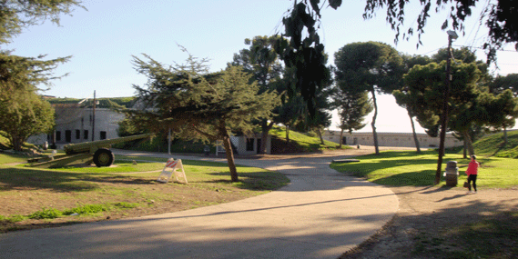 A Taft-era battery-Battery Osgood at Fort MacArthur in Los Angeles, CA (Angels Gate Park, City of Los Angeles)
